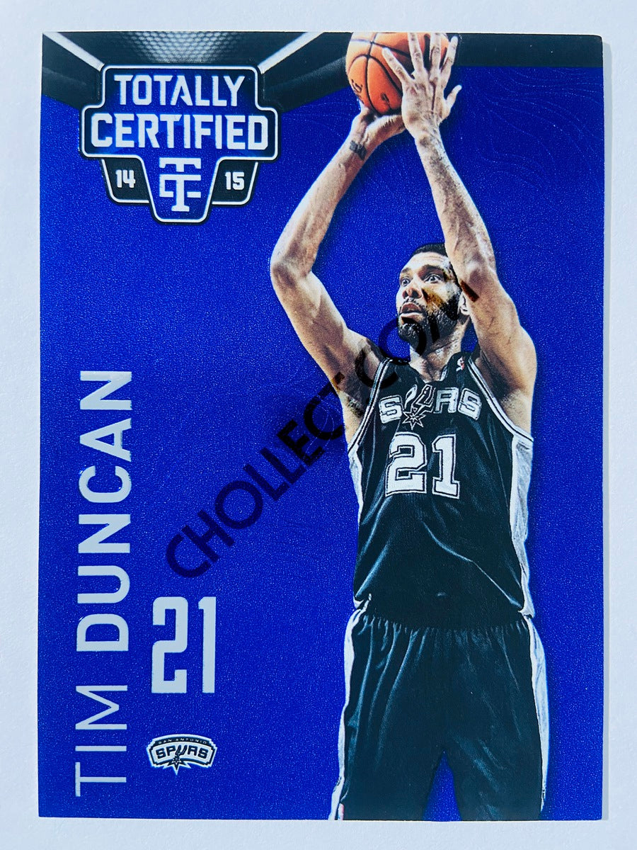 Tim Duncan - San Antonio Spurs 2013-14 Panini Totally Certified Platinum Blue #109 | 010/149