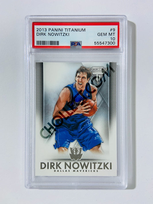 Dirk Nowitzki – Dallas Mavericks 2013-14 Panini Titanium #9 [PSA 10] SN: 55547300