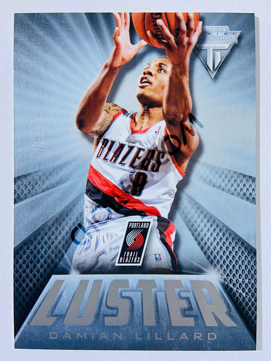 Damian Lillard - Portland Trail Blazers 2013-14 Panini Titanium Luster #12 | 71/99