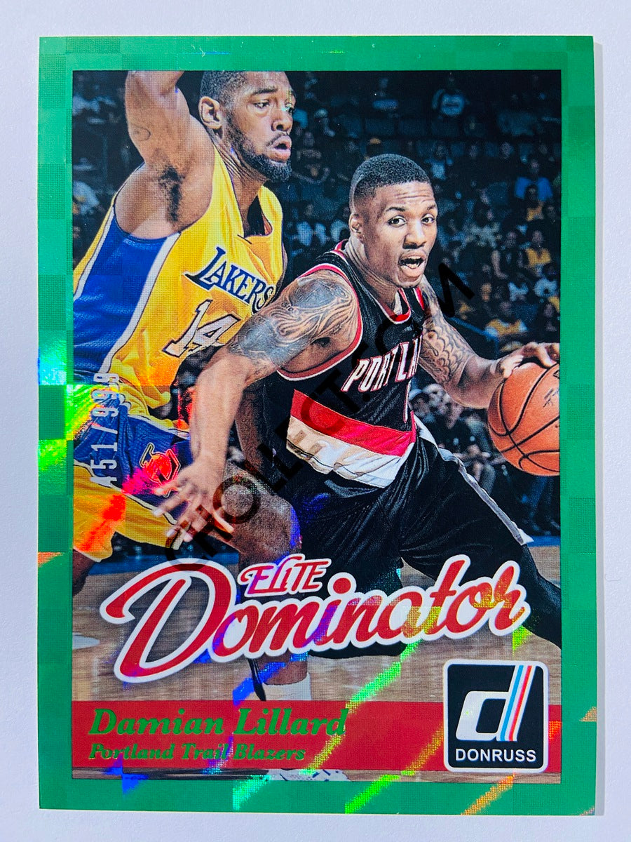 Damian Lillard - Portland Trail Blazers 2014-15 Panini Donruss Elite Dominators #32 | 451/999