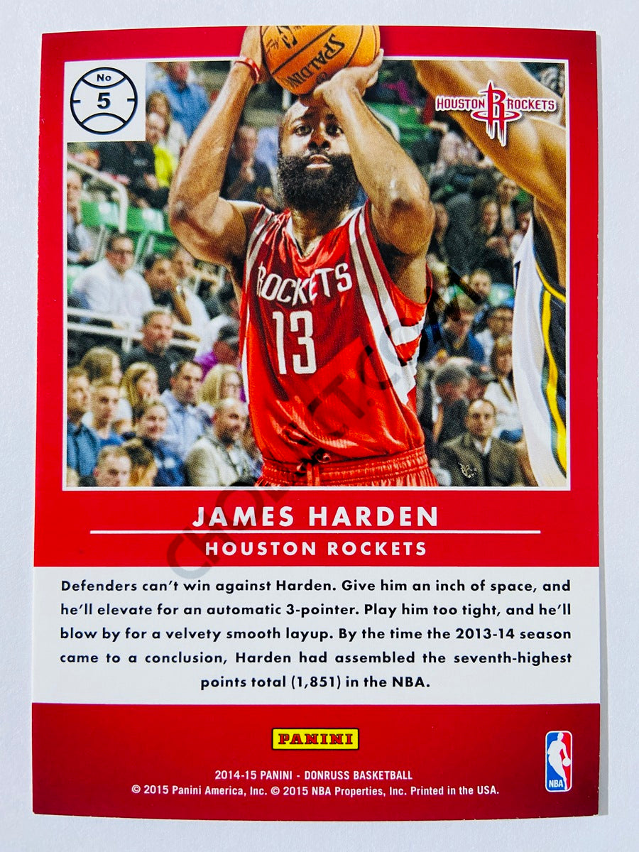 James Harden - Houston Rockets 2014-15 Panini Donruss Production Line #5