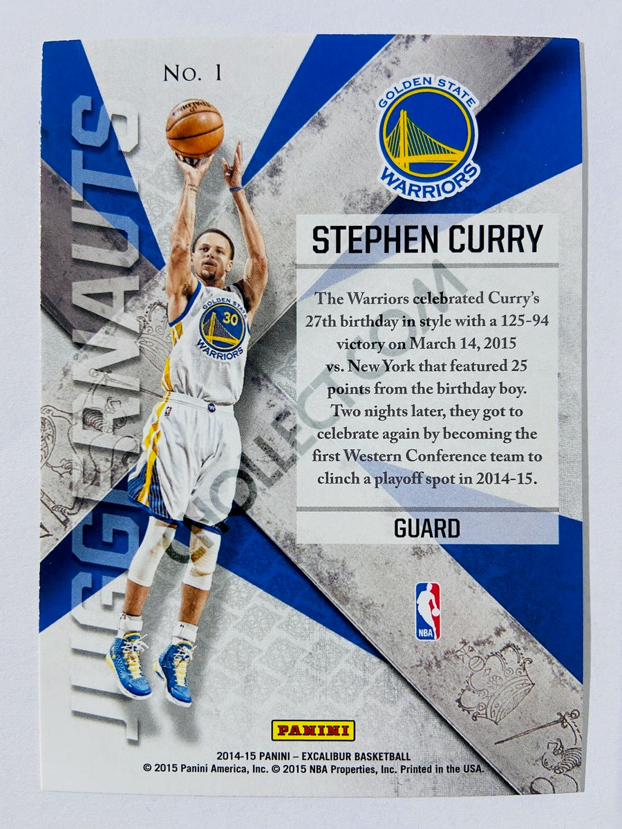 Stephen Curry – Golden State Warriors 2014-15 Panini Excalibur Juggernauts #1