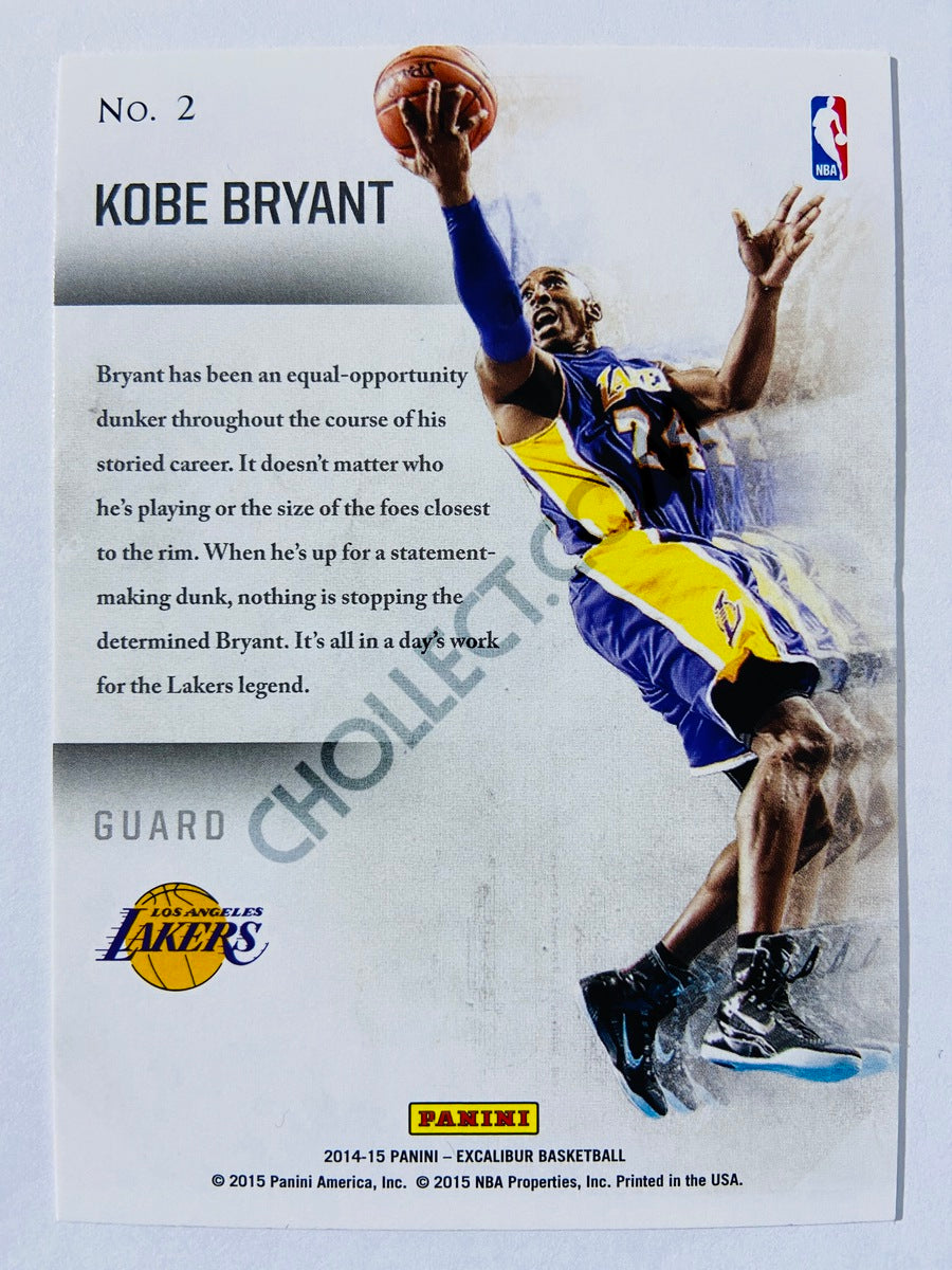 Kobe Bryant - Los Angeles Lakers 2014-15 Panini Excalibur Slam Inc! #2