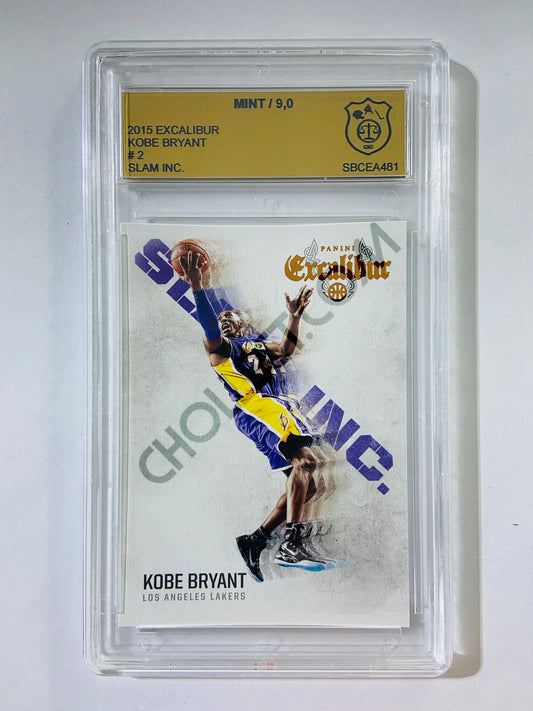 Kobe Bryant - Los Angeles Lakers 2014-15 Panini Excalibur Slam Inc. #2 [GS MT 9] SN: SBCEA481