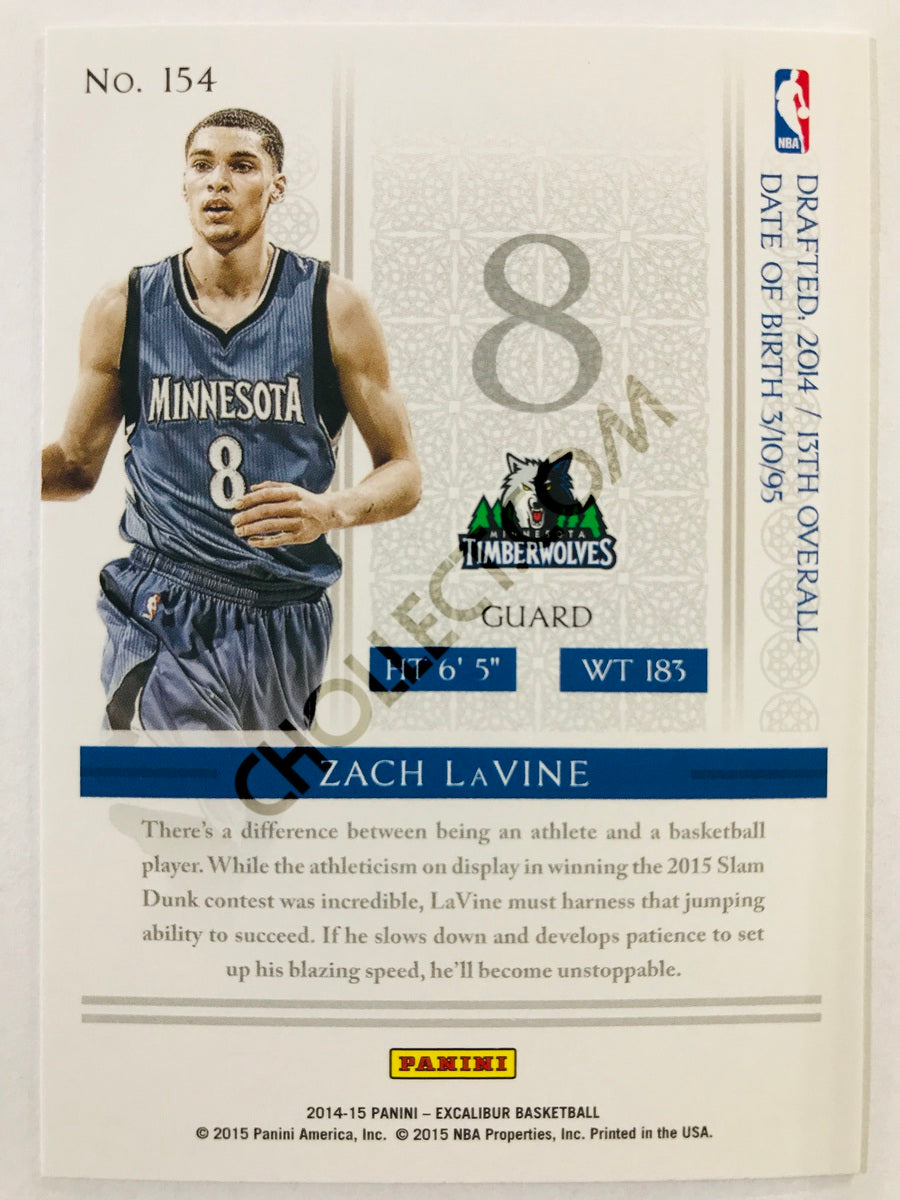 Zach Lavine - Minnesota Timberwolves 2014-15 Panini Excalibur RC Rookie #154