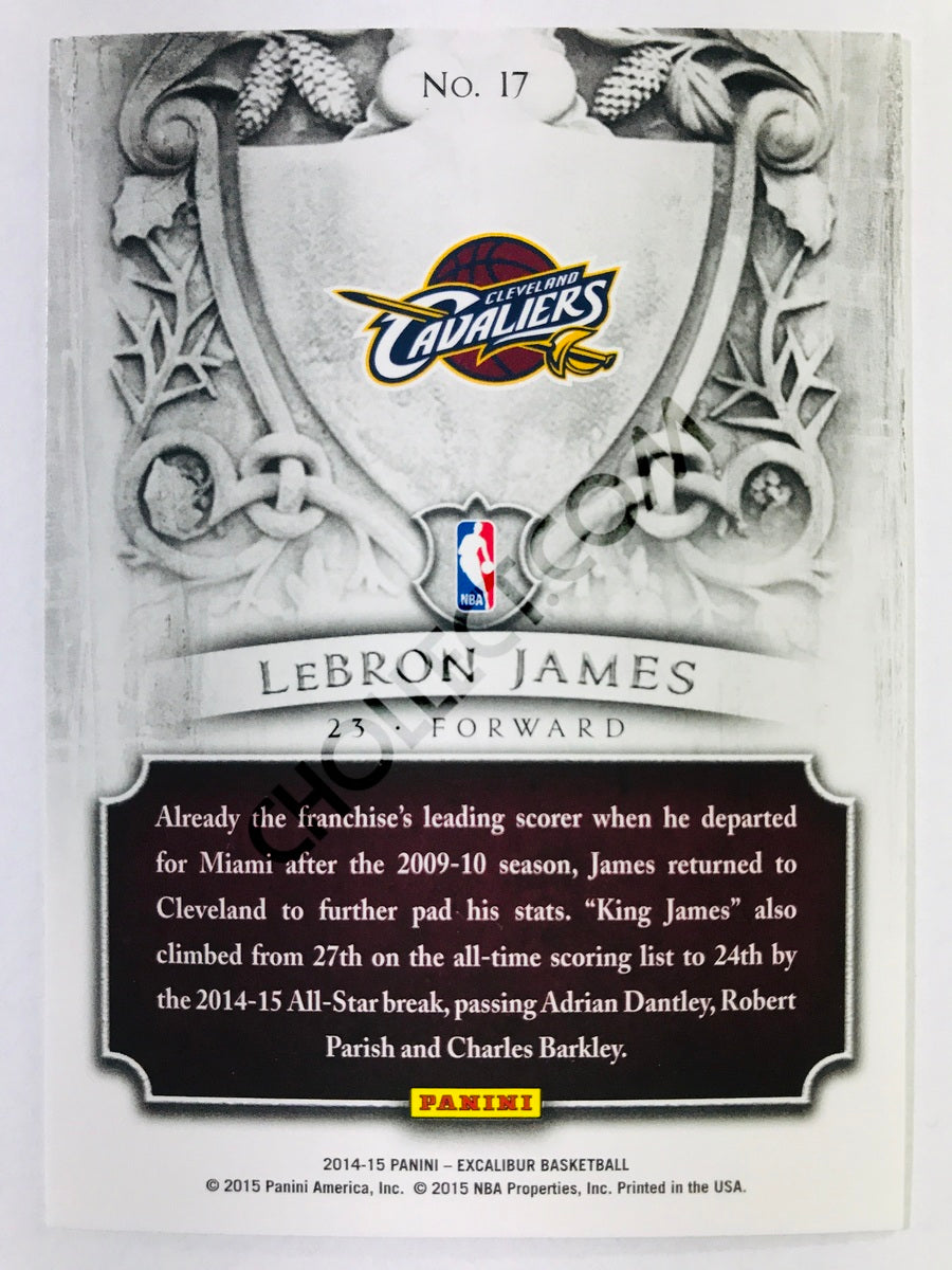 LeBron James - Cleveland Cavaliers 2014-15 Panini Excalibur Nobility #17