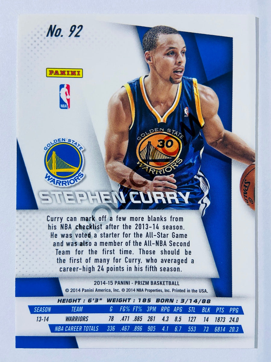 Stephen Curry - Golden State Warriors 2014-15 Panini Prizm #92