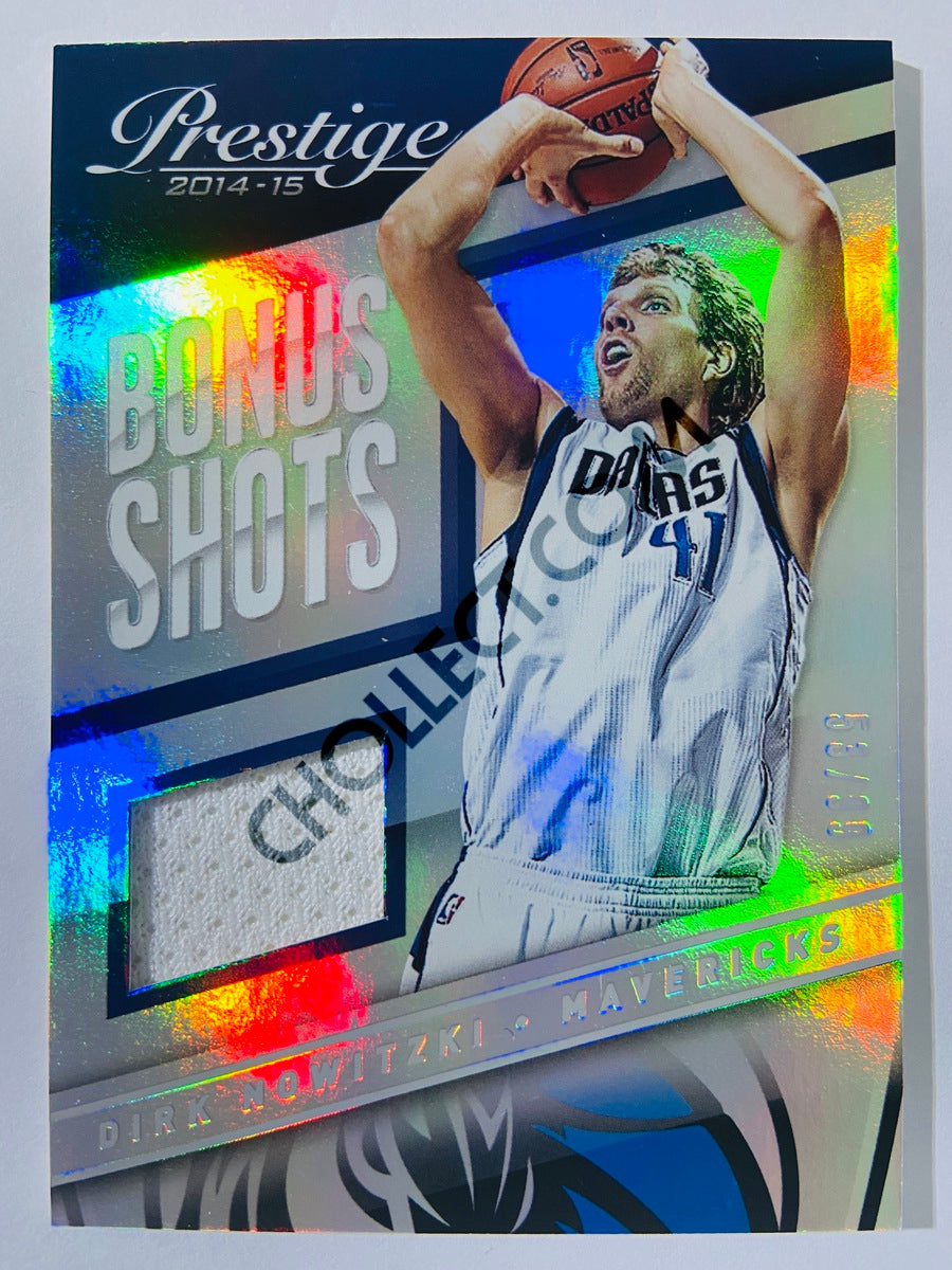 Dirk Nowitzki - Dallas Mavericks 2014-15 Panini Prestige Bonus Shots Jerseys #20 | 53/99