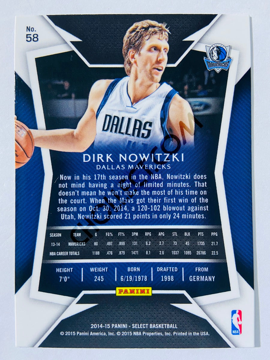 Dirk Nowitzki - Dallas Mavericks 2014-15 Panini Select #58