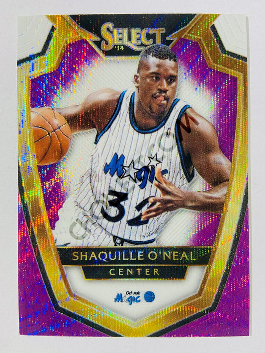 Shaquille O'Neal – Orlando Magic 2014-15 Panini Select Premier Level Purple/White Prizm Parallel #174