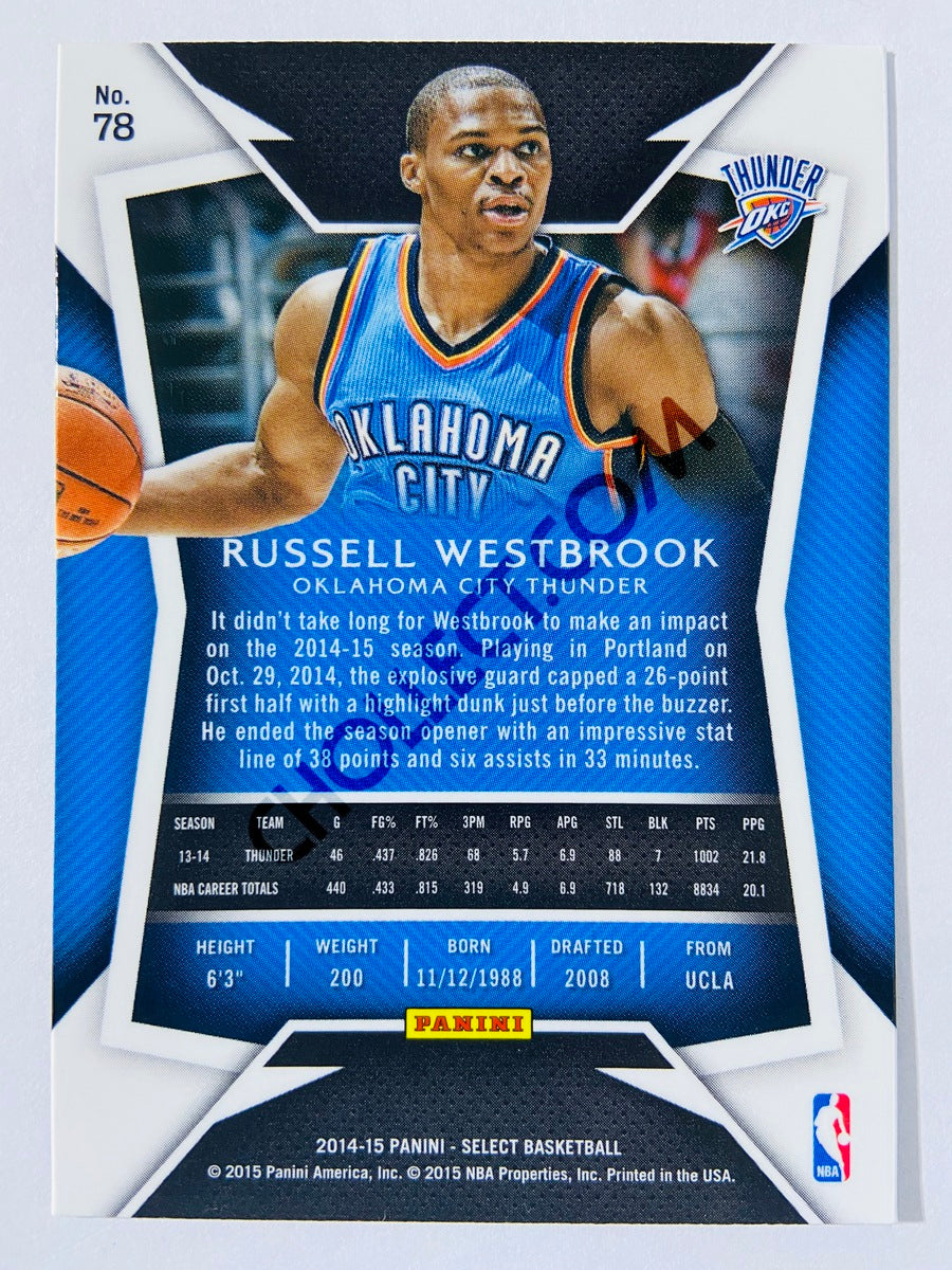 Russell Westbrook - Oklahoma City Thunder 2014-15 Panini Select Concourse Level #78