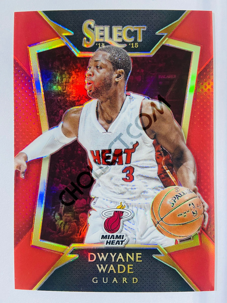 Dwyane Wade - Miami Heat 2014-15 Panini Select Concourse Level Red Prizm Parallel #2 | 043/149
