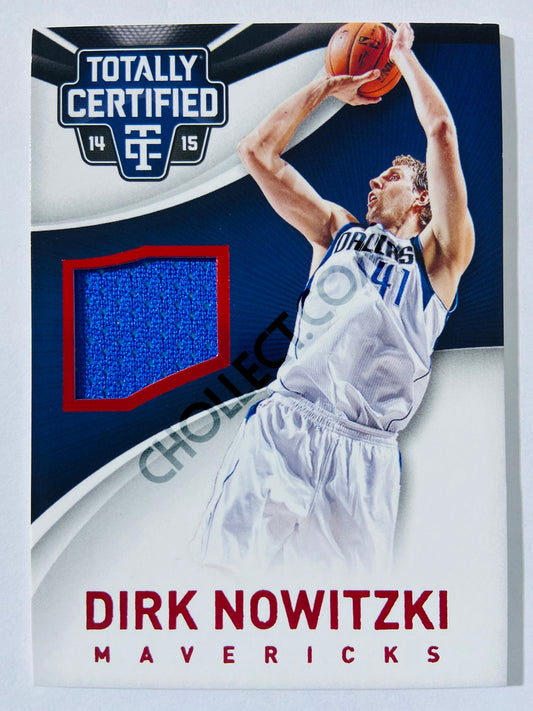 Dirk Nowitzki - Dallas Mavericks 2014-15 Panini Totally Certified Red Jerseys #34 | 019/249