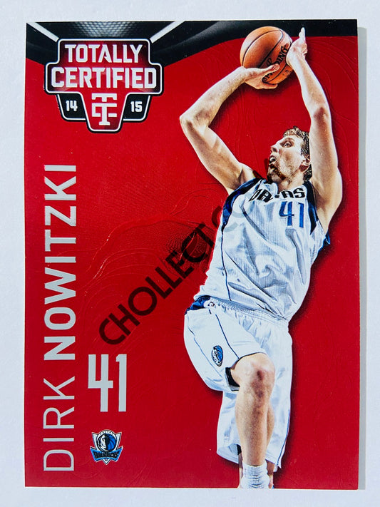 Dirk Nowitzki - Dallas Mavericks 2014-15 Panini Totally Certified Platinum Red #38 | 165/279