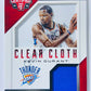Kevin Durant - Oklahoma City Thunder 2014-15 Panini Totally Certified Clear Cloth Red Jerseys #3 | 095/299