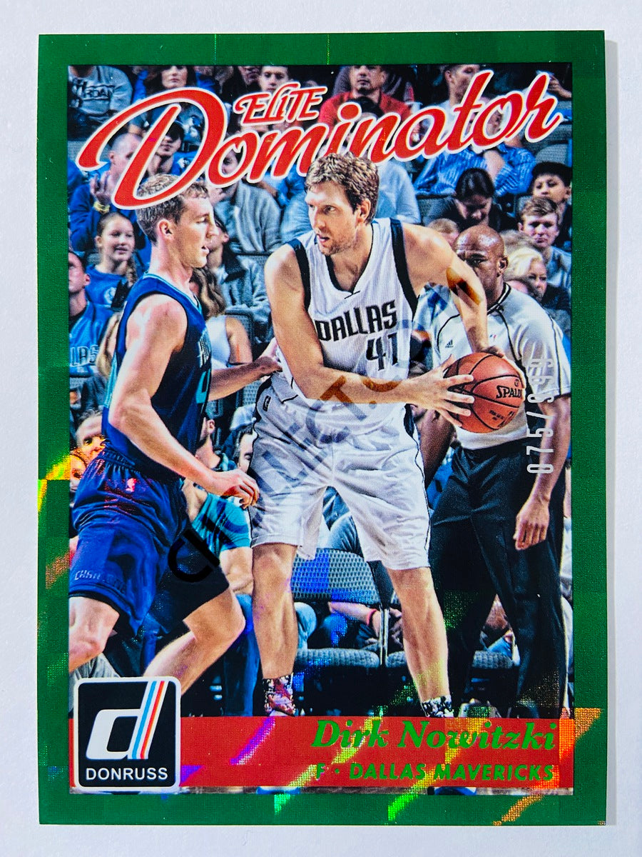 Dirk Nowitzki - Dallas Mavericks 2015-16 Panini Donruss Elite Dominators #19 | 075/999