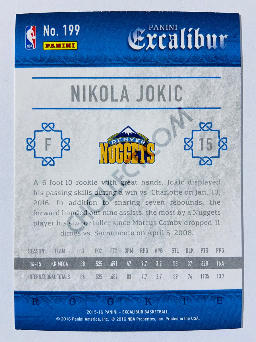 Nikola Jokic - Denver Nuggets 2015-16 Panini Excalibur RC Rookie #199