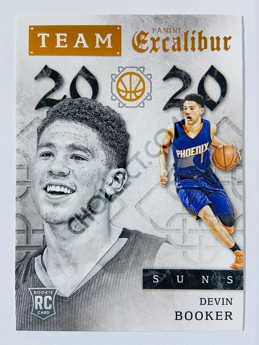 Devin Booker - Phoenix Suns 2015-16 Panini Excalibur Team 2020 RC Rookie Card #39