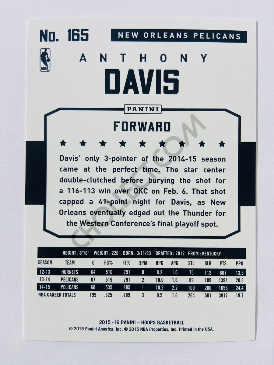 Anthony Davis – New Orleans Pelicans 2015-16 Panini Hoops #165