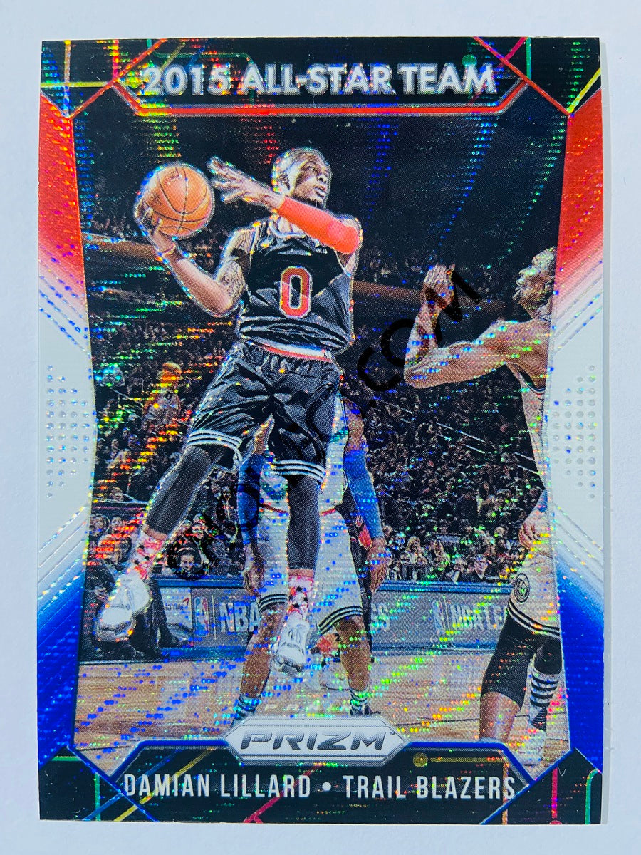 Damian Lillard - Portland Trail Blazers 2015-16 Panini Prizm Red/White/Blue #370