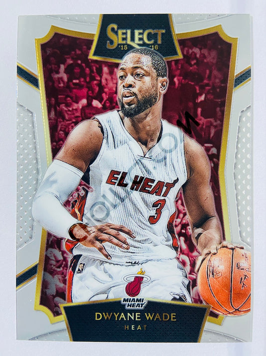 Dwyane Wade - Miami Heat 2015-16 Panini Select Concourse Level  #43