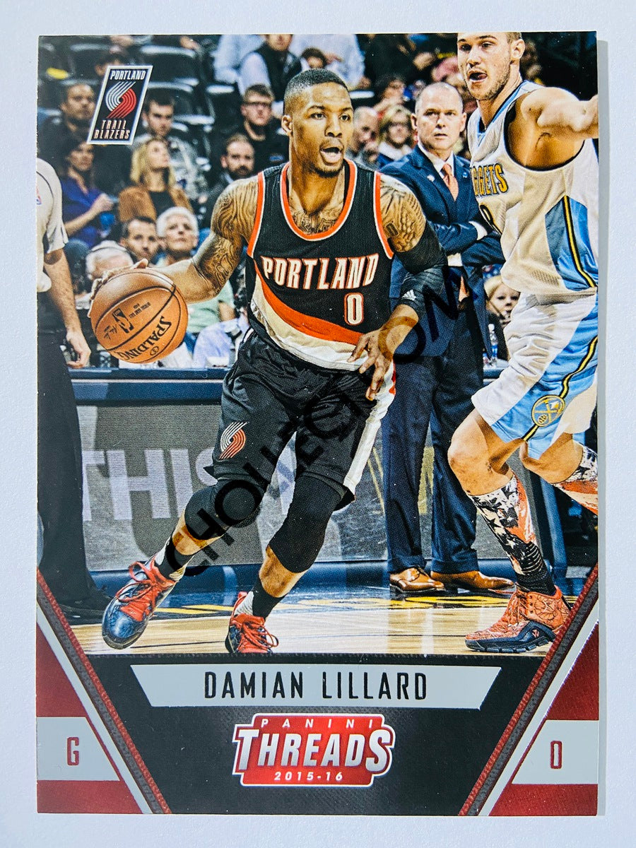 Damian Lillard - Portland Trail Blazers 2015-16 Panini Threads #91