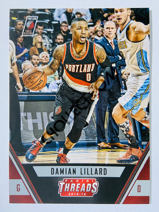 Damian Lillard - Portland Trail Blazers 2015-16 Panini Threads #91