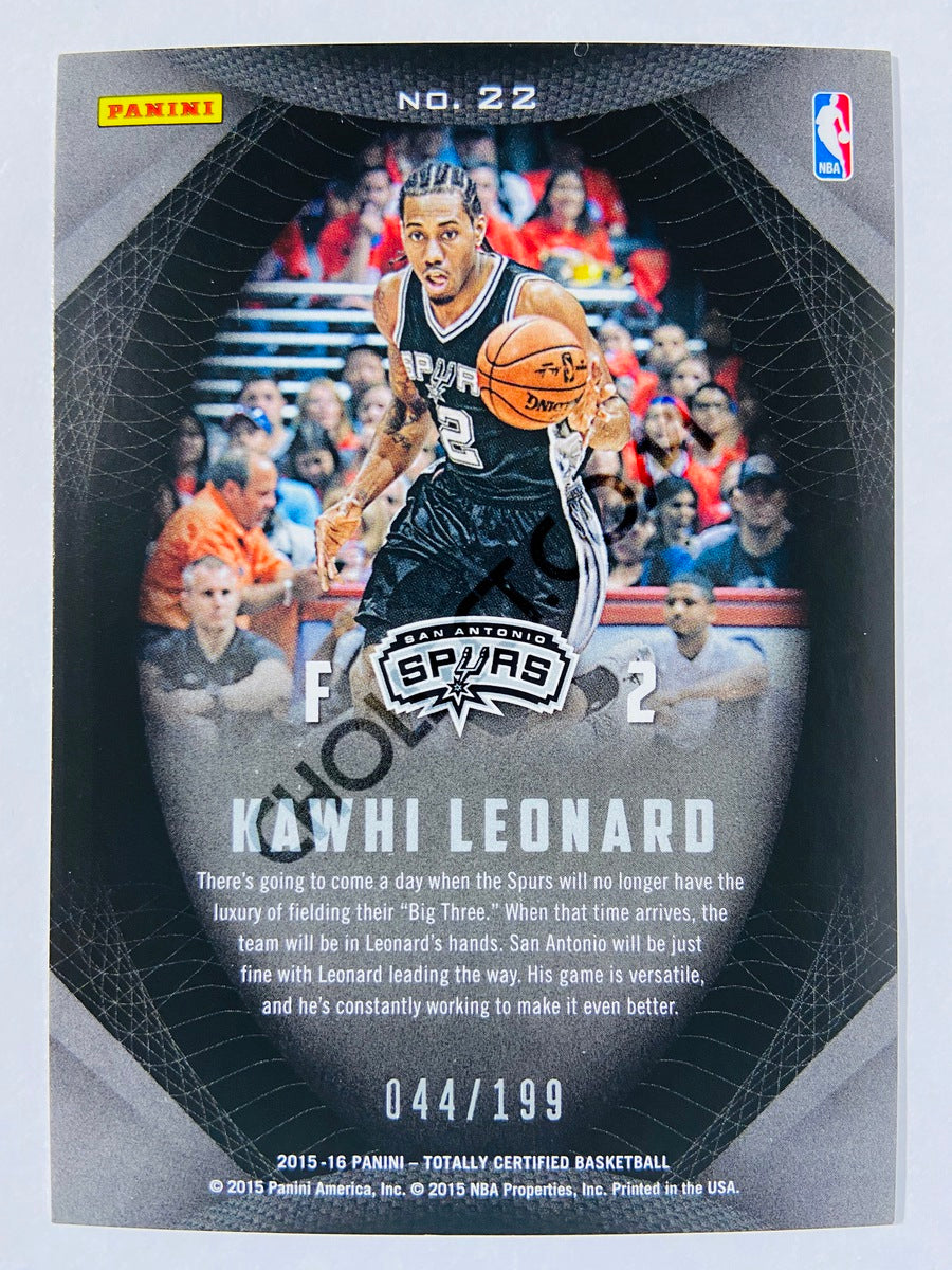 Kawhi Leonard - San Antonio Spurs 2015-16 Panini Totally Certified Certified Skills #22 | 044/199