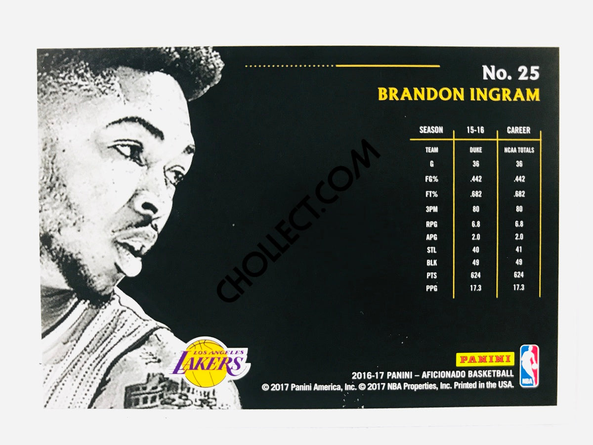 Brandon Ingram - Los Angeles Lakers 2016-17 Panini Aficionado Artist's Proof RC Rookie #25