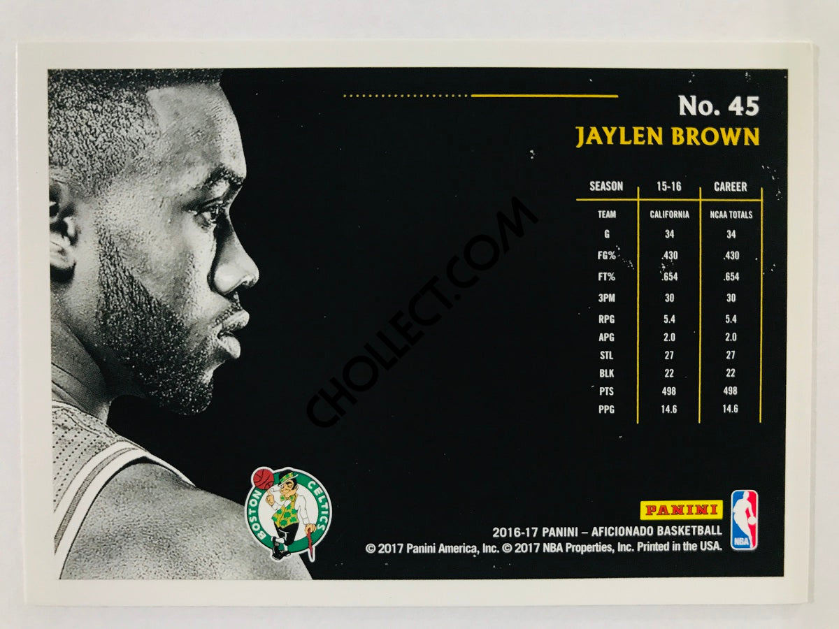 Jaylen Brown - Boston Celtics 2016-17 Panini Aficionado RC Rookie #45