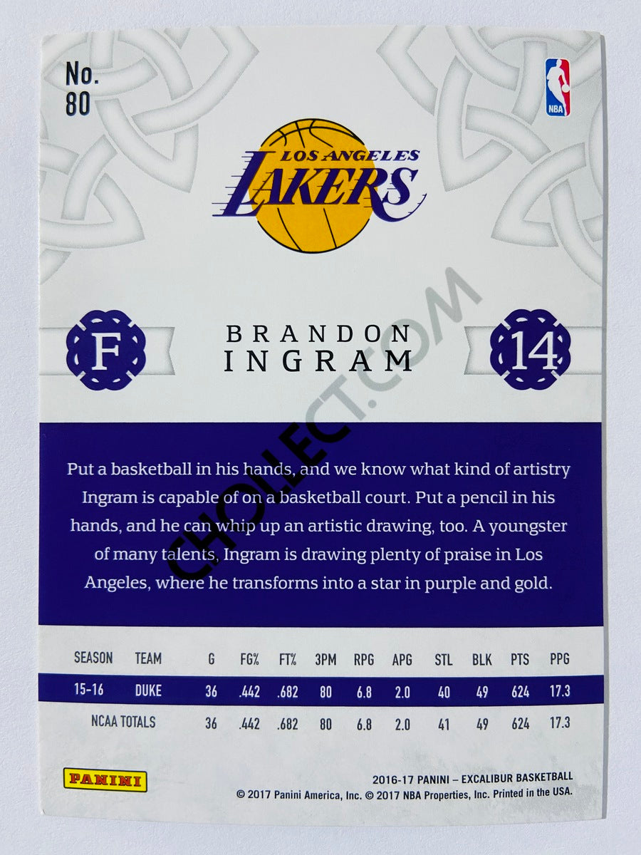 Brandon Ingram - Los Angeles Lakers 2016-17 Panini Excalibur RC Rookie #80