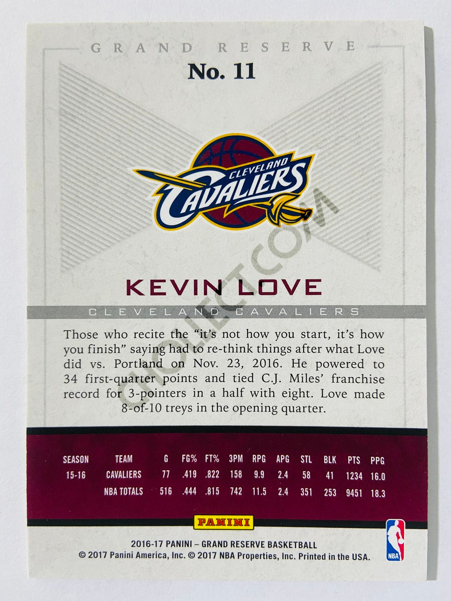 Kevin Love - Cleveland Cavaliers 2016-17 Panini Grand Reserve #11