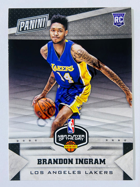 Brandon Ingram - Los Angeles Lakers 2016-17 Panini Panini NBA Player of the Day RC Rookie #39