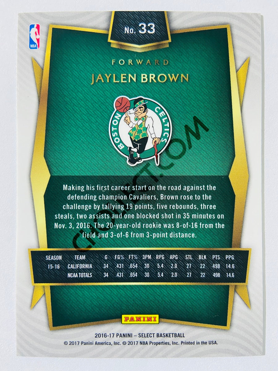 Jaylen Brown - Boston Celtics 2016-17 Panini Select Concourse RC Rookie #33