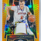 Kristaps Porzingis - Dallas Mavericks 2016-17 Panini Select Swatches Orange Prizm #64 | 56/60