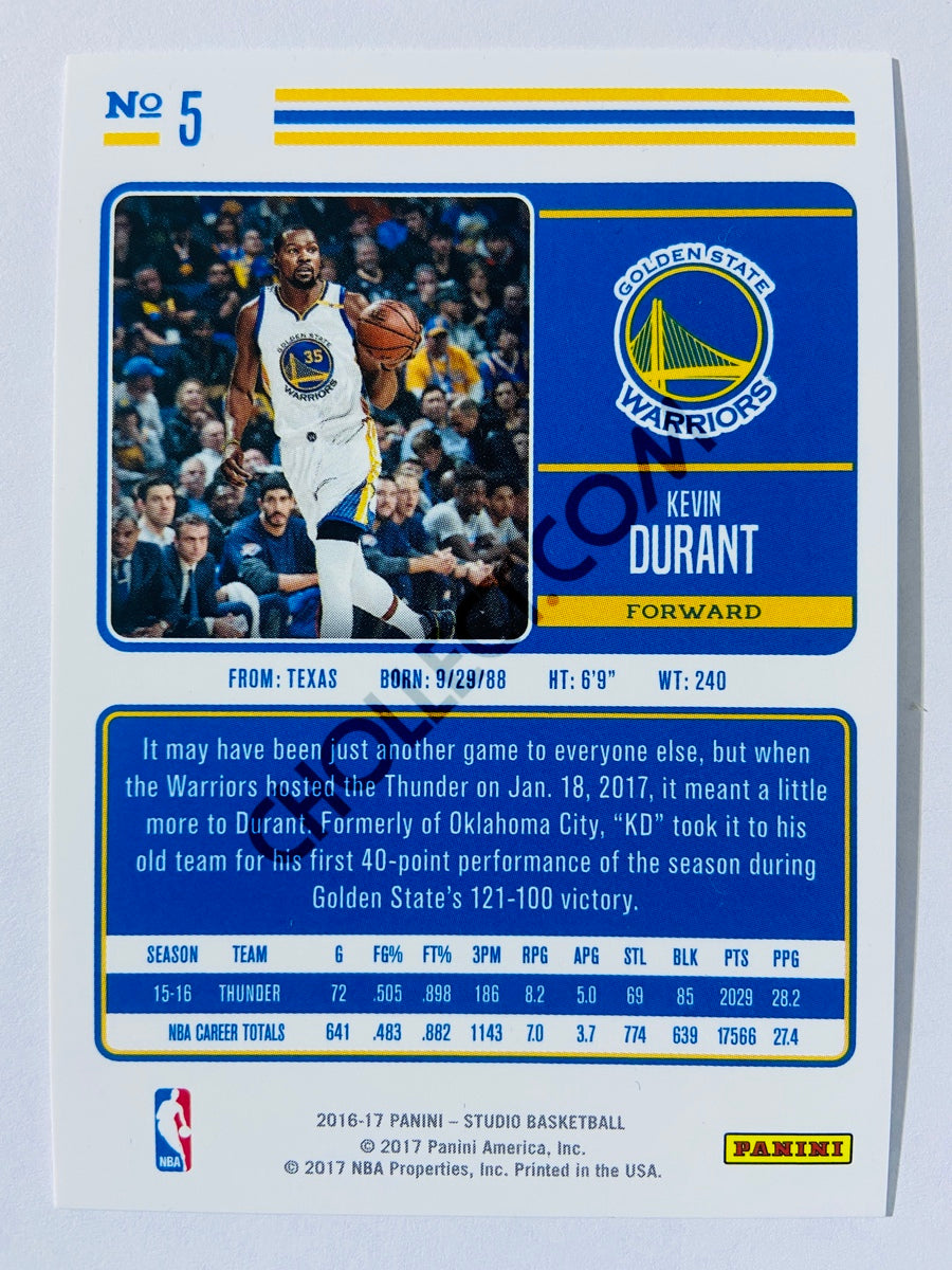 Kevin Durant - Golden State Warriors 2016-17 Panini Studio Action #5