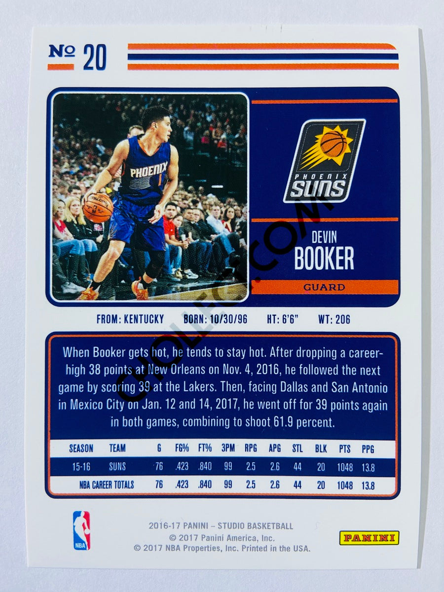 Devin Booker - Phoenix Suns 2016-17 Panini Studio Action #20