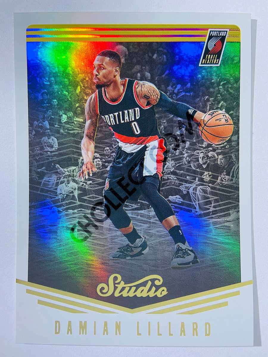 Damian Lillard - Portland Trail Blazers 2016-17 Panini Studio Action #36