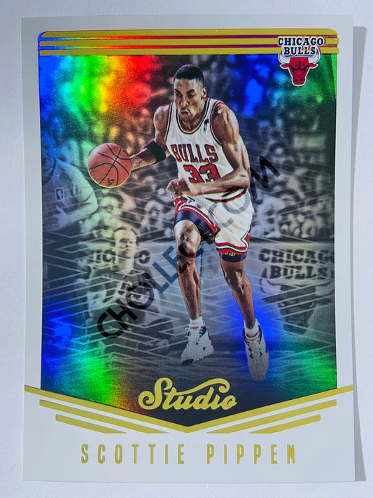 Scottie Pippen - Chicago Bulls 2016-17 Panini Studio Action Base Card #56