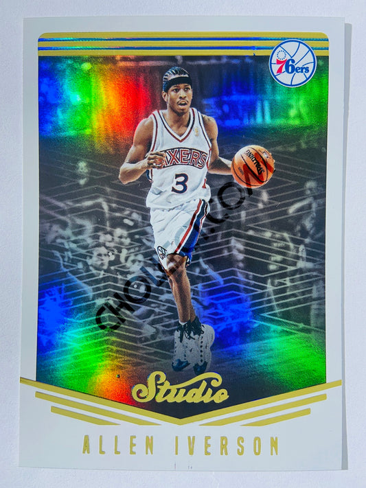 Allen Iverson - Philadelphia 76ers 2016-17 Panini Studio Action Base Card #74