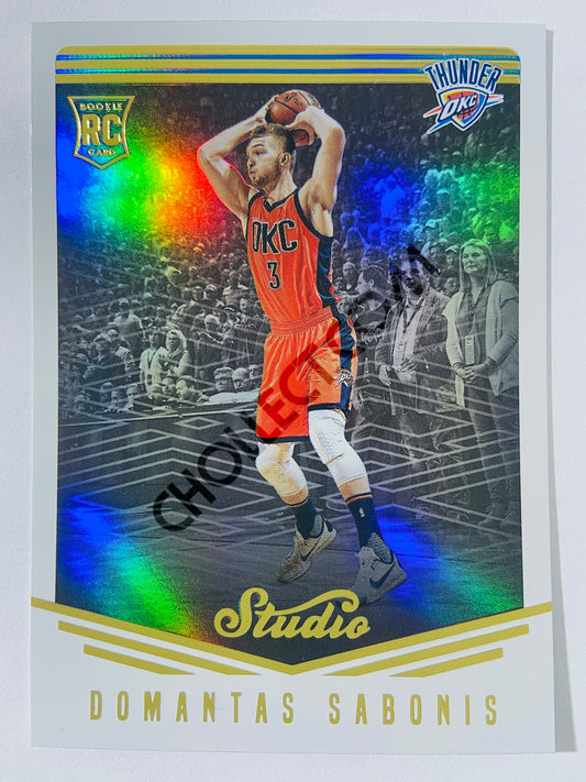 Domantas Sabonis - Oklahoma City Thunder 2016-17 Panini Studio Base Action RC Rookie Card #78