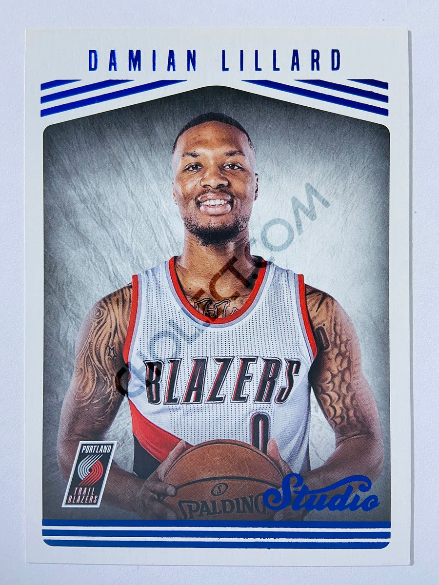 Damian Lillard - Portland Trail Blazers 2016-17 Panini Studio Portrait #107