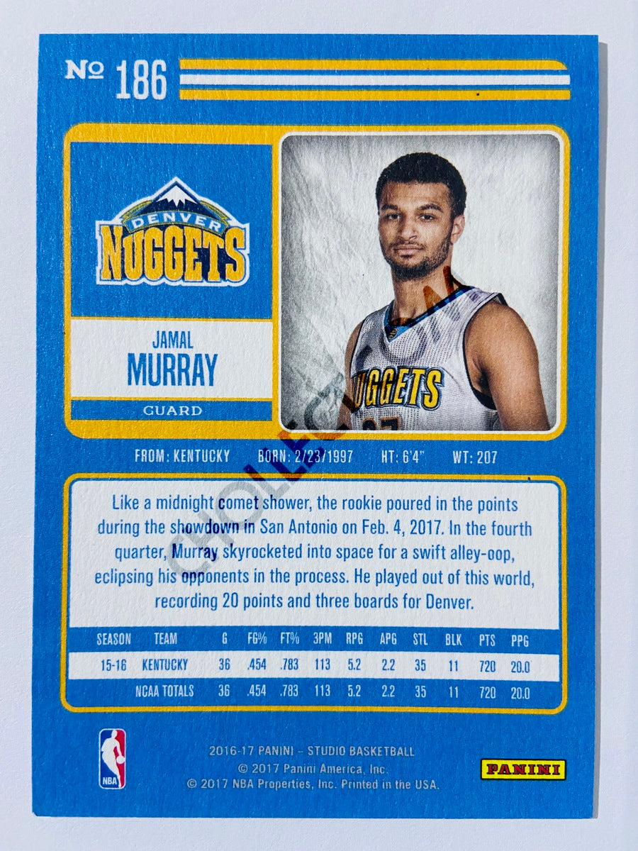 Jamal Murray - Denver Nuggets 2016-17 Panini Studio Portrait RC Rookie #186