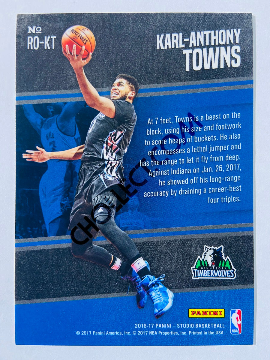 Karl-Anthony Towns - Minnesota Timberwolves 2016-17 Panini Studio Rising to the Occasion #RO-KT