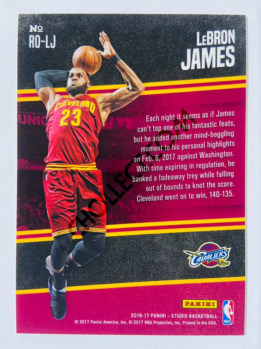 LeBron James - Cleveland Cavaliers 2016-17 Panini Studio Rising to the Occasion #RO-LJ