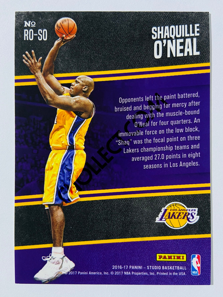Shaquille O'Neal - Los Angeles Lakers 2016-17 Panini Studio Rising to the Occasion #RO-SO