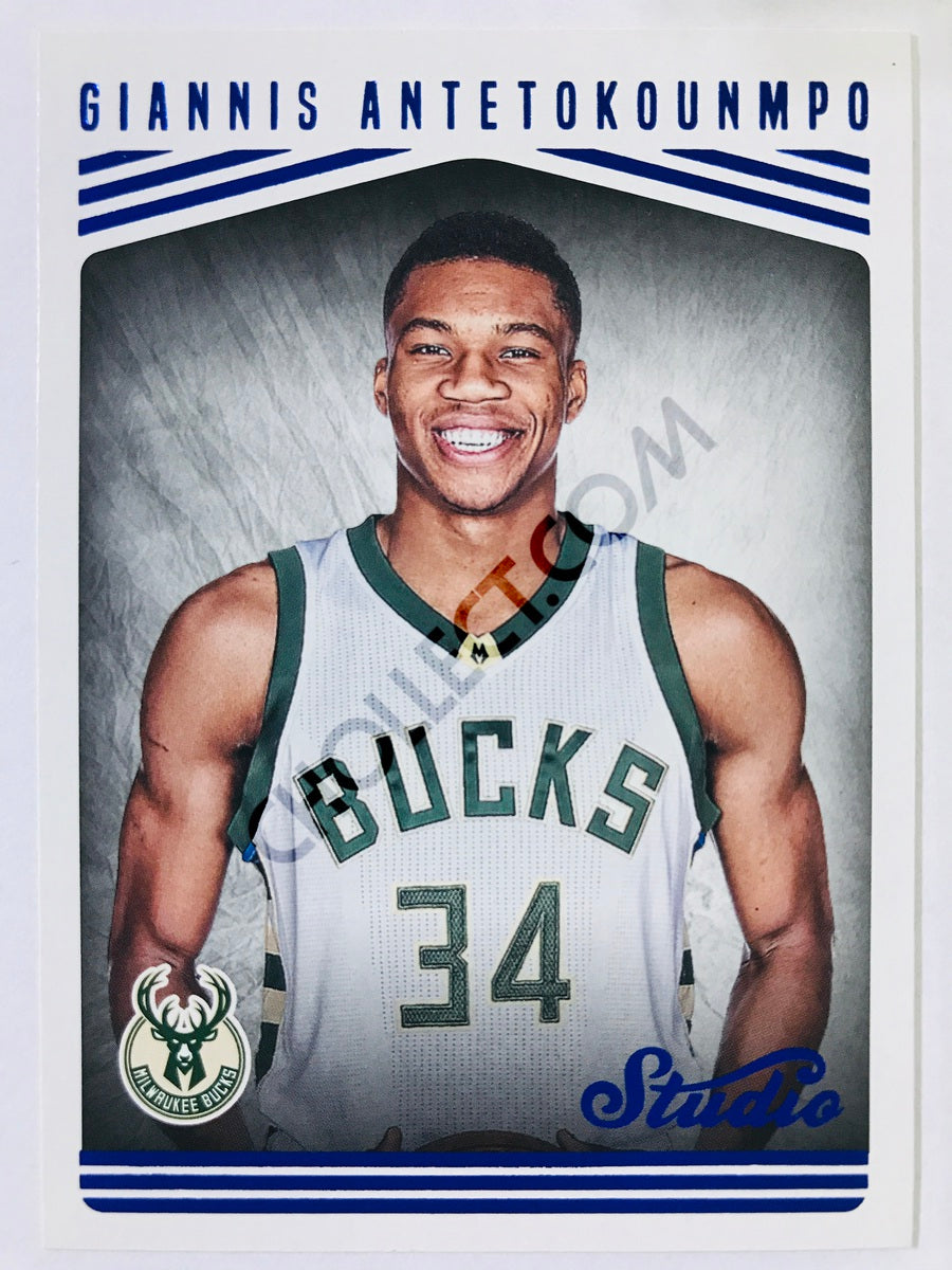 Giannis Antetokounmpo - Milwaukee Bucks 2016-17 Panini Studio Portrait #102