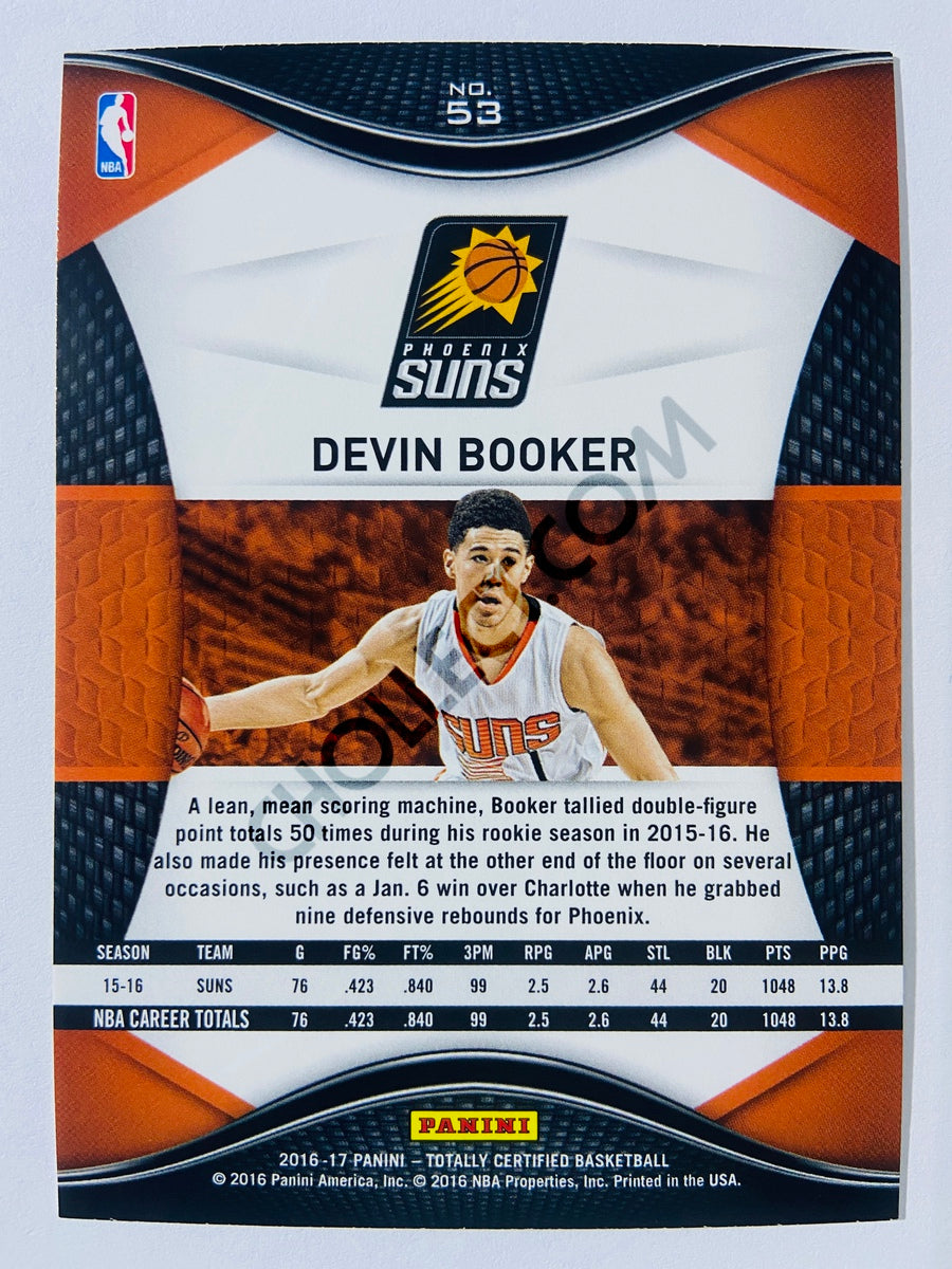 Devin Booker - Phoenix Suns 2016-17 Panini Totally Certified #53