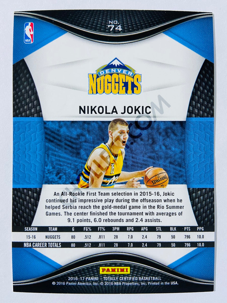 Nikola Jokic - Denver Nuggets 2016-17 Panini Totally Certified #74