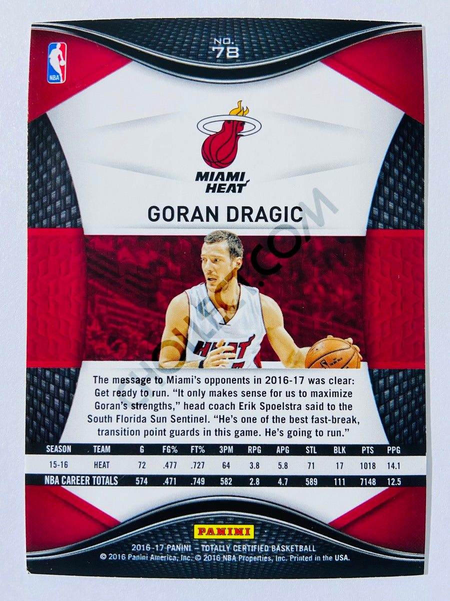 Goran Dragic - Miami Heat 2017-18 Panini Totally Certified #78